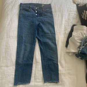 levi’s raw him high waisted cone jean size 26